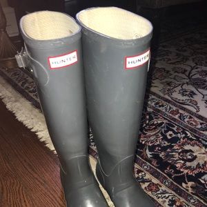 Grey hunter boots
